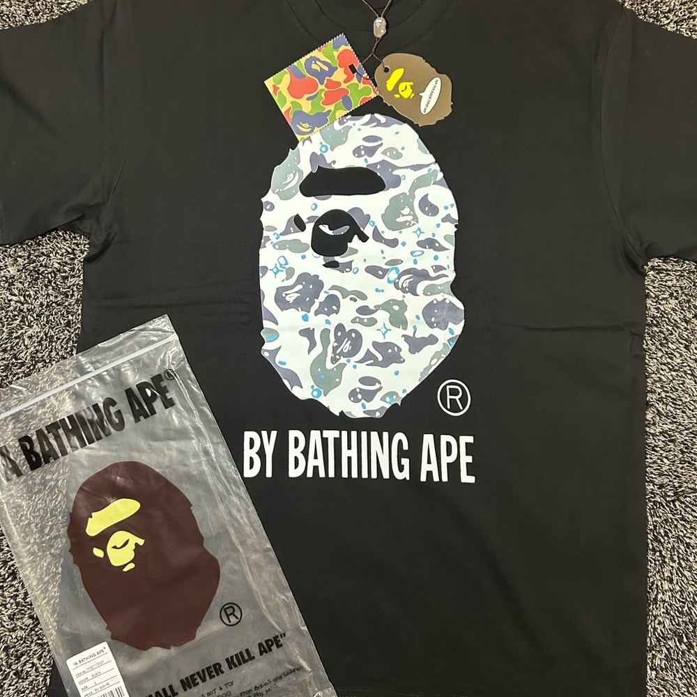 Bape Black T-Shirt, Size Medium(runs small)